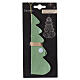 Décoration en forme d'arbre en papier 100% FSC vert, double cordon de suspension 16 cm s2
