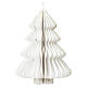 Albero di Natale pieghevole in carta champagne con glitter FSC 100% 20x15 cm s1