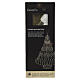 Albero di Natale pieghevole in carta champagne con glitter FSC 100% 20x15 cm s2