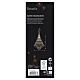 Albero di Natale pieghevole in carta champagne con glitter FSC 100% 20x15 cm s3