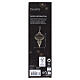 Pendente natalizio in carta bianca bordo champagne FSC 100% 20x10 cm s3