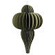 Green hanging Christmas ornament, 100% FSC paper, 8x5 in s1