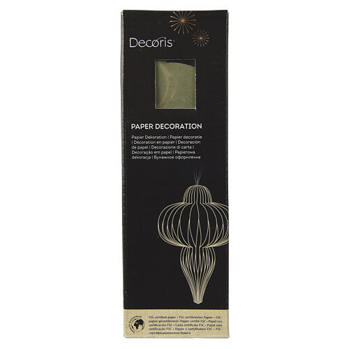 Zawieszka świąteczna z zielonego papieru FSC 100%, 20×12cm 2