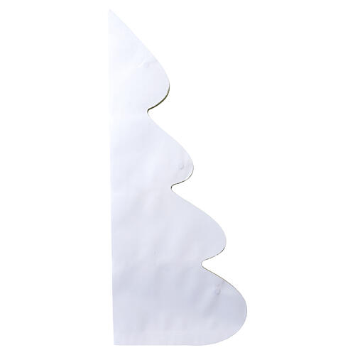 Sapin de Noël pliable à fermeture magnétique en papier blanc FSC 100% 60x50 cm 4
