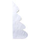 Sapin de Noël pliable à fermeture magnétique en papier blanc FSC 100% 60x50 cm s4