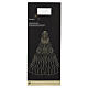 Sapin de Noël pliable à fermeture magnétique en papier blanc FSC 100% 60x50 cm s5