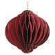 Assorted red Christmas decorations, 100% FSC paper, 4x4 in s3