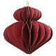 Assorted red Christmas decorations, 100% FSC paper, 4x4 in s4