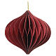 Décorations de Noël assorties rouges en papier 100% FSC 10x10 cm s2