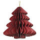 Décorations de Noël assorties rouges en papier 100% FSC 10x10 cm s5