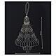 Décoration sapin de Noël suspendue rouge en papier 100% FSC 40x30 cm s2