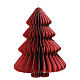 Enfeite para árvore de Natal para pendurar vermelho em papel 100% FSC 20x15 cm s1