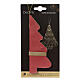 Red hanging Christmas tree decoration, 100% FSC paper, 6x4.5 in s2