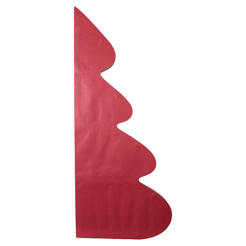 Three-dimensional Christmas tree, 100% FSC red paper, 35x28 in 4