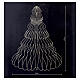 Árvore decorativa vermelha em papel 100% FSC 60x50 cm s2