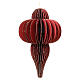 Red hanging Christmas ornament, 100% FSC paper, 16x10 in s1