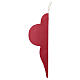 Red hanging Christmas ornament, 100% FSC paper, 16x10 in s3