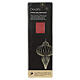 Red hanging Christmas ornament, 100% FSC paper, 8x5 in s4