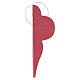 Pendente natalício vermelho em papel 100% FSC 20x10 cm s3