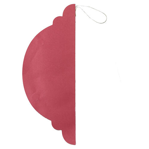 Decorazione a cipolla rossa in carta FSC 100% 40x30 cm 3