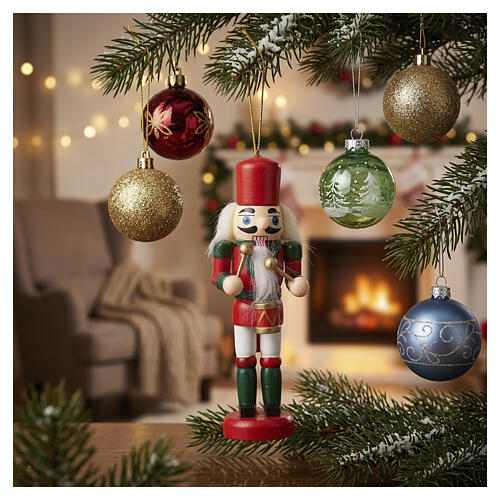 Tambourine nutcracker Christmas tree decoration 2