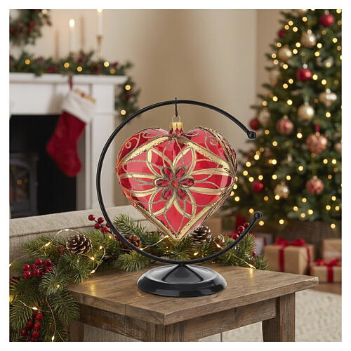 Gancho negro para bola 150 mm Navidad 2