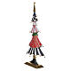 Multicolour metal Christmas tree with jingle bells, h 26 in s1