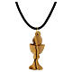 Collana calice legno d'olivo Terrasanta 4 cm s2