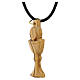 Collana calice legno d'olivo Terrasanta 4 cm s3