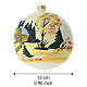 Boule de Noël en verre soufflé 150 mm avec maisons et paysage enneigé s3