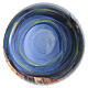 Sfera natalizia in vetro soffiato 100 mm con borgo sul mare e case colorate s7