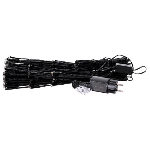 Firework courtain with 216 warm classic flickering LEDs, 200 cm 10