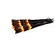 Firework courtain with 216 warm classic flickering LEDs, 200 cm s6