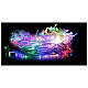 Curtain of 240 multicoloured LED lights, indoor/outdoor, 4 m s2