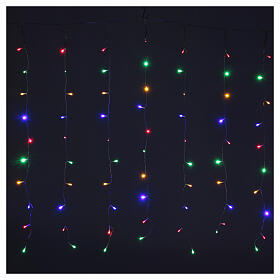 Cortina luminosa 240 led luz multicolor interior/exterior 4 m