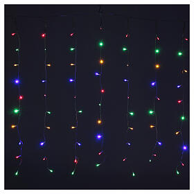 Rideau lumineux 240 LEDs multicolores intérieur/extérieur 4 m