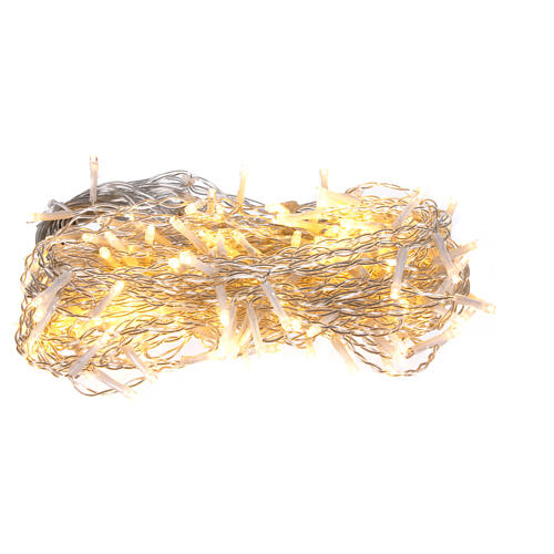 Lichtervorhang, 240 LEDs, warmweiß, 4 × 1 m, innen/außen, batteriebetrieben 3