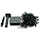 Solar Christmas lights with 180 cold white LEDs, 9 m, indoor/outdoor s1