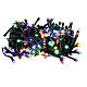 Cadena luminosa 180 led luz multicolor con panel solar 9 m s4