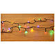 180 LED multicolor light chain with 9m solar panel s1