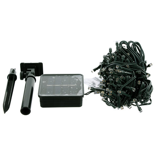 Solar Christmas lights with 180 warm white LEDs, 9 m, indoor/outdoor 1