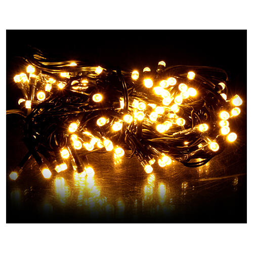 Solar Christmas lights with 180 warm white LEDs, 9 m, indoor/outdoor 3