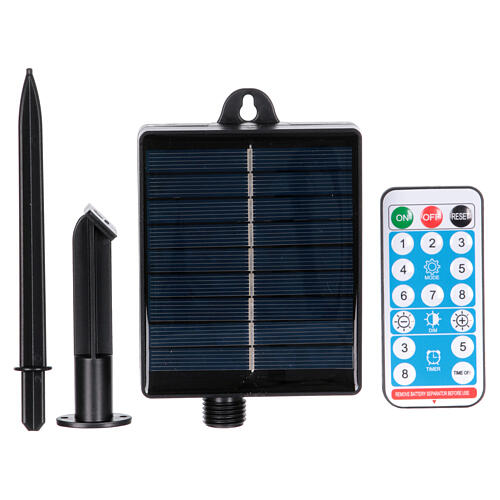Solar panel for lights under 1000 LEDs with remote control 2