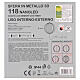 Sfera metallo 3D 118 nanoled luce bianco ghiaccio D.30cm s5