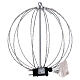 Sfera metallo 3D 118 nanoled luce bianco ghiaccio D.30cm s6
