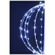 3D metal sphere globe 118 nanoLEDs ice white light, Dia. 30cm s2