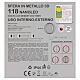 Esfera metal 3D 118 nanoLEDs branco quente diâm. 30 cm s5