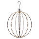 3D metal sphere 118 nanoLED warm light D.30cm s3