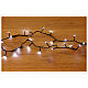 Battery-powered ligth chain of 300 cold white LEDs, indoor/outdoor, 15 m s1