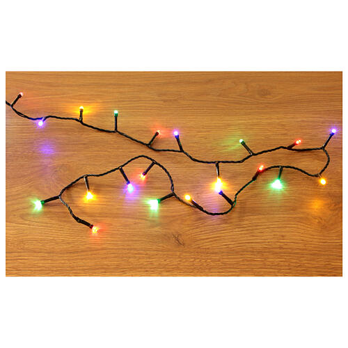 Cadena luminosa 300 led luz multicolor pila interior/exterior 15 m 1